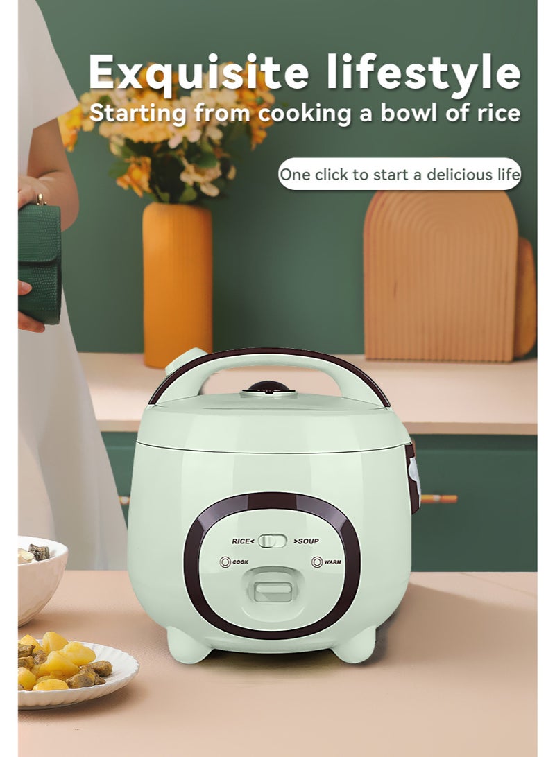 SYXUMLKLS طباخ أرز وسخان مع وعاء داخلي غير لاصق، 1.8 لتر، سهل الاستخدام لصنع الأرز اللزج - Image 2