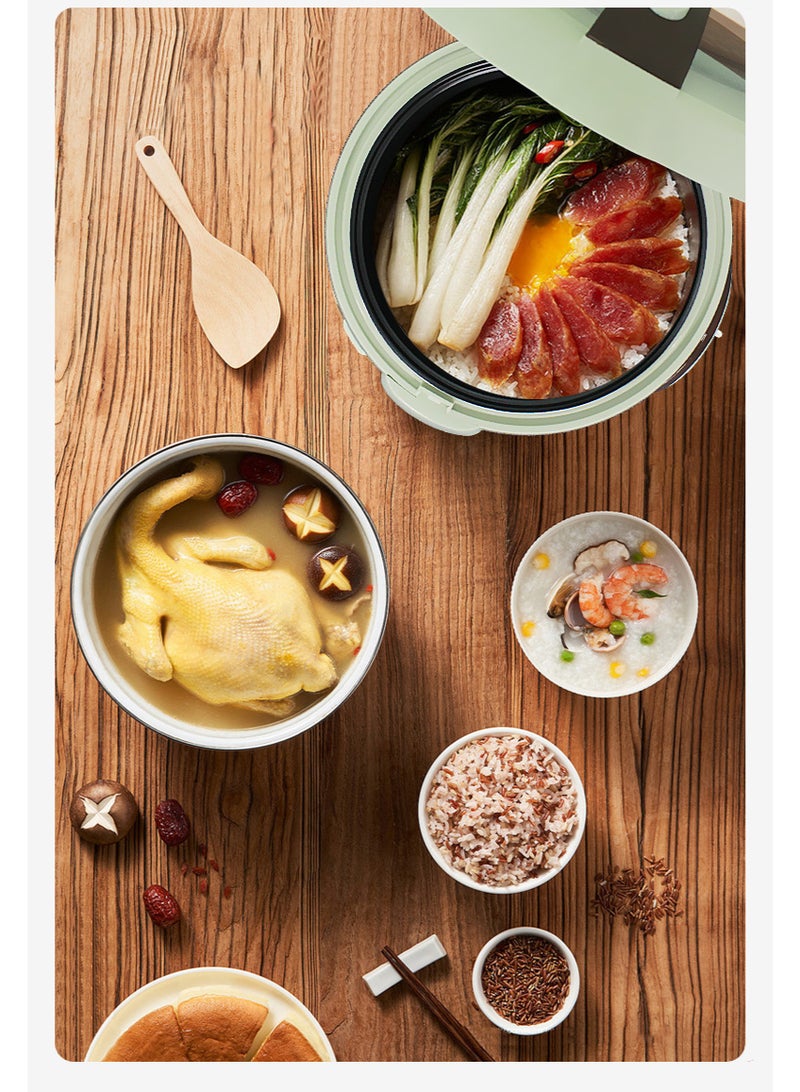 SYXUMLKLS طباخ أرز وسخان مع وعاء داخلي غير لاصق، 1.8 لتر، سهل الاستخدام لصنع الأرز اللزج - Image 5