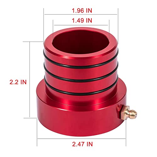 VISVIC Front Axle Tube Seal Pair MG21103 Front Outer Axle Seals Fit For Jeep Wrangler JK 2007-2018 / Jeep Cherokee 1987-2001 / Jeep Wrangler TJ 1997-2006 / Jeep Wrangler YJ 1987-1995 Dana 30 Dana 44 - Image 4