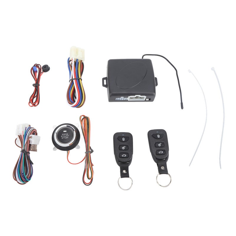 Keyless Entry Car Alarm System 12V Fuel Vehicle Compatible Intelligent Security System - 16 Functions Remote Start Heating Precooling Anti Theft Alarm Systems for Car Protection - Image 1