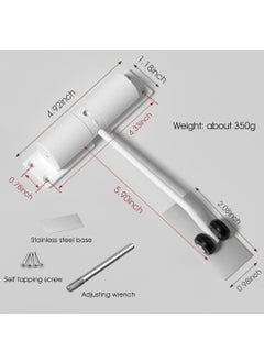 SEVENSPACE SEVENSPACE Door Closer Zinc Alloy Automatic Safety Spring Door Closer Adjustable Closing Door Hinge Quiet Door Closer for Wooden Door Metal Door Security Door  - Image 5