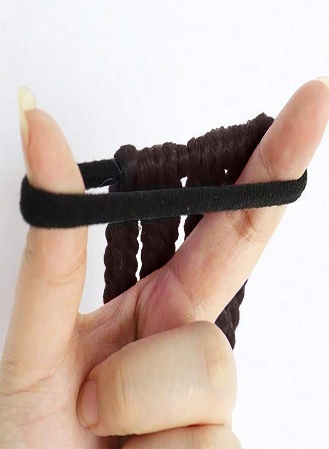 SYGA Cute Girl Colorful Wig Hair Rope Princess Twisted Braid Elastic Hairband Ponytail Headdress Fashionable Children's Hair Accessories(Gradient Rose Red) - Image 5