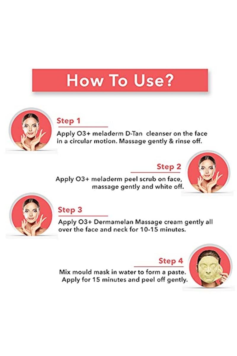 O3+ D-TAN Facial Kit for TAN Removal & Skin lightening 45g | Detan Facial Kit for TAN Removal - Image 3