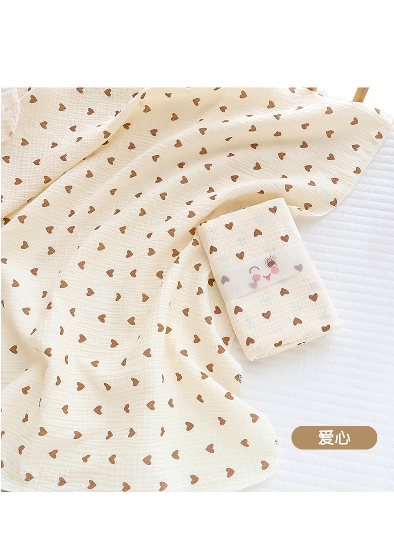 Y&D 80*75cm Newborn Baby Wrap Towel Double Gauze Baby Swaddling Towel Wrap Towel Breathable Anti-Frightening Jumping Baby Nap Small Cover Blanket - Image 5