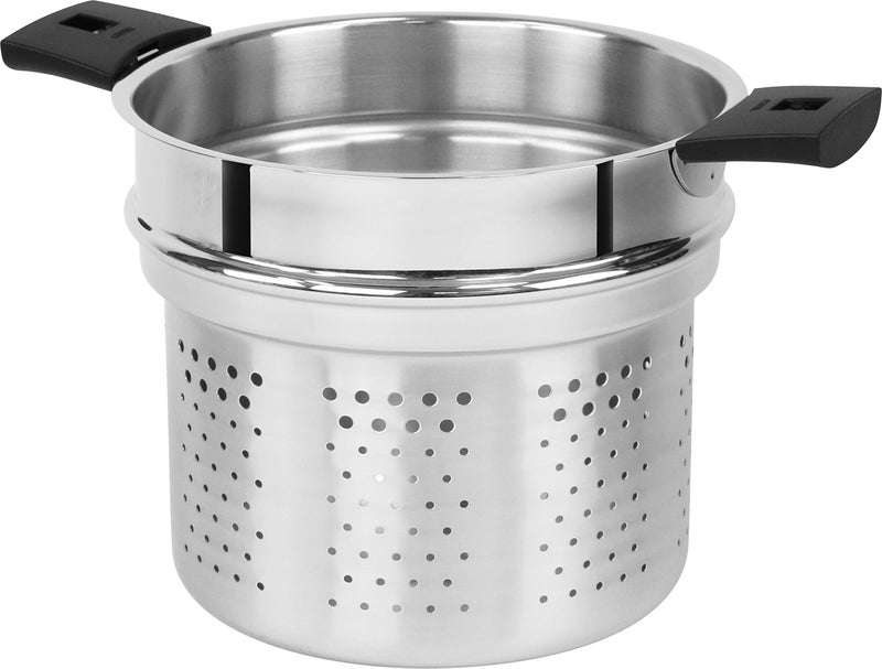 Cristel Pasta Basket, 7 quart, Silver - Image 2