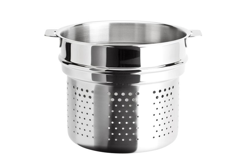 Cristel Pasta Basket, 7 quart, Silver - Image 1
