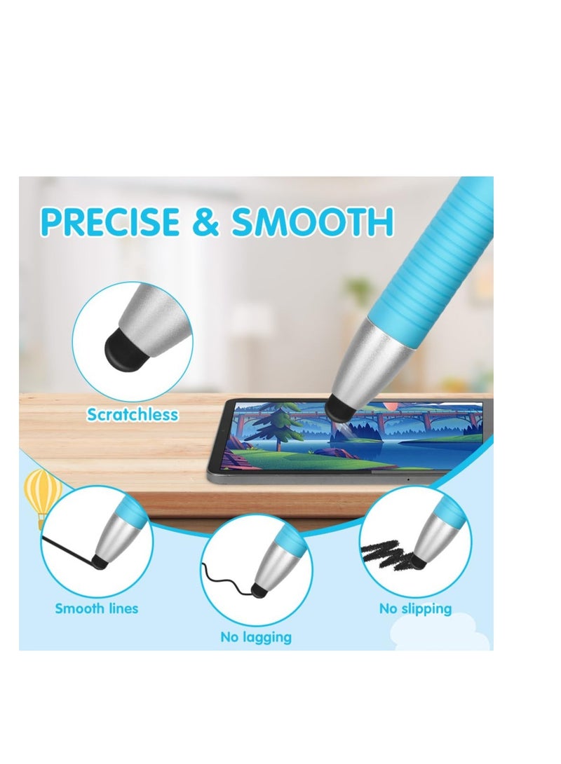 Excefore Kid-Friendly Stylus Pen, Kids Stylus Pens for Touch Screens, 4 Pack Stylus Pen for Kids, Easy Grip and Safe, Compatible with Apple/Android/iPad Pro/Mini/Air/iWatch/Kindle, Ect - Image 4