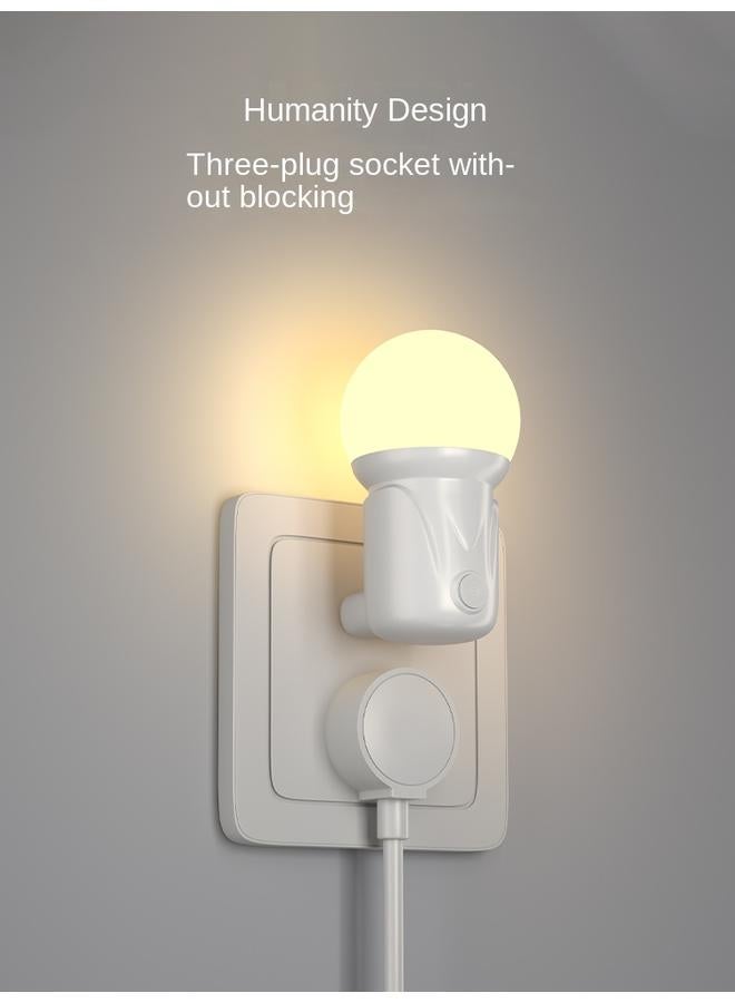 Bluejw LED Night Light Plug-in Bedroom Sleep Lamp Bedside Lamp Light Control Induction Lamp Baby Feeding Children Eye Protection Desk Lamp - Image 5