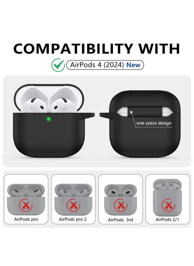 Generic - Suitable For Airpods Protective Cover Apple Bluetooth Earphone Shell Plus Cleaning Pen Suit-Color:White-Model:airpods 4 - Image 1