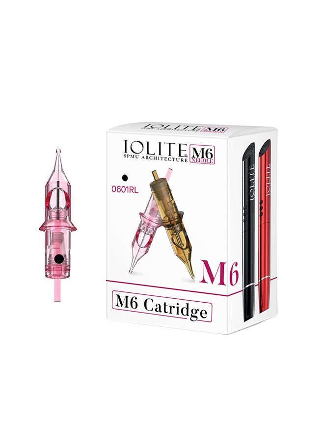 IOLITE 10- Pieces Tattoo Cartridge Needles, Pen SPMU Machine M6 Disposable Universal - 0601RL - Image 1