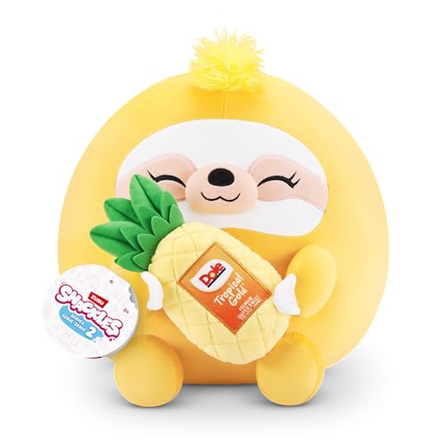 Snackles Series 2 Sloth & Dole 8 Inch Plush by ZURU, Ultra Soft Plush, Collectible Plush with Real Licensed Brands, Stuffed Animal, Giftable - Image 1