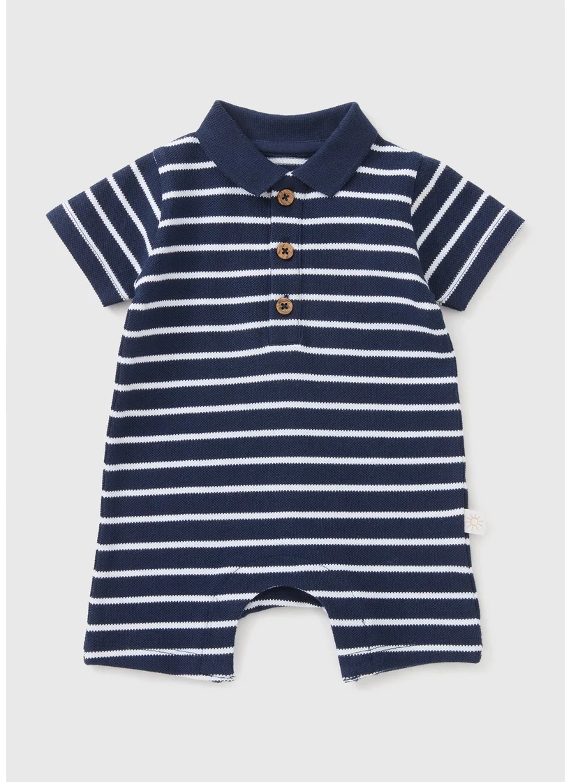 Matalan Baby Blue Stripe Romper
