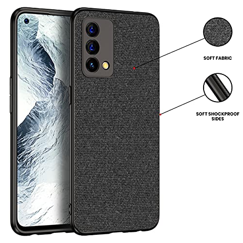Kapa PC+Cloth Soft Full Fabric Protective Protective Case Back Cover for Realme Gt Master (Black) - Image 3
