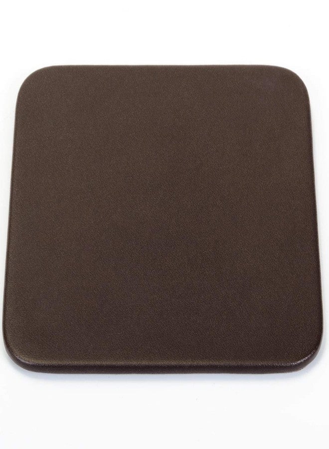 Dacasso Chocolate Brown Leather Square Coaster - Image 2