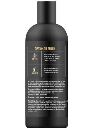 Organic MCT Oil from Coconut Keto Fuel for The Brain and Body 300ml - view 2