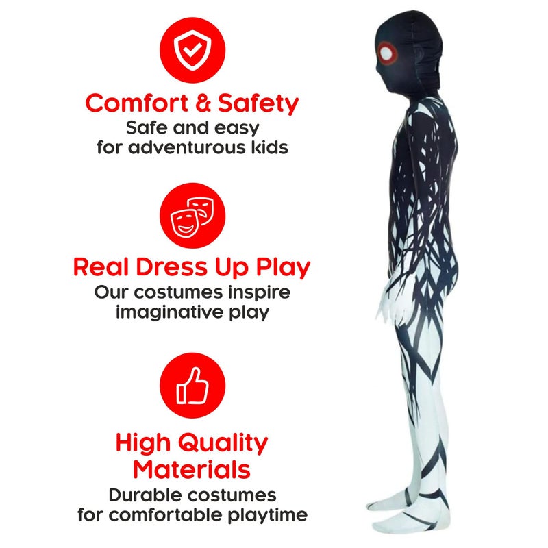 Morphsuits Zalgo Costume Kids, Shadow Demon Costume Kids, Scary Costume For Kids, Scary Boys Halloween Costume, Scary Suit M - Image 3