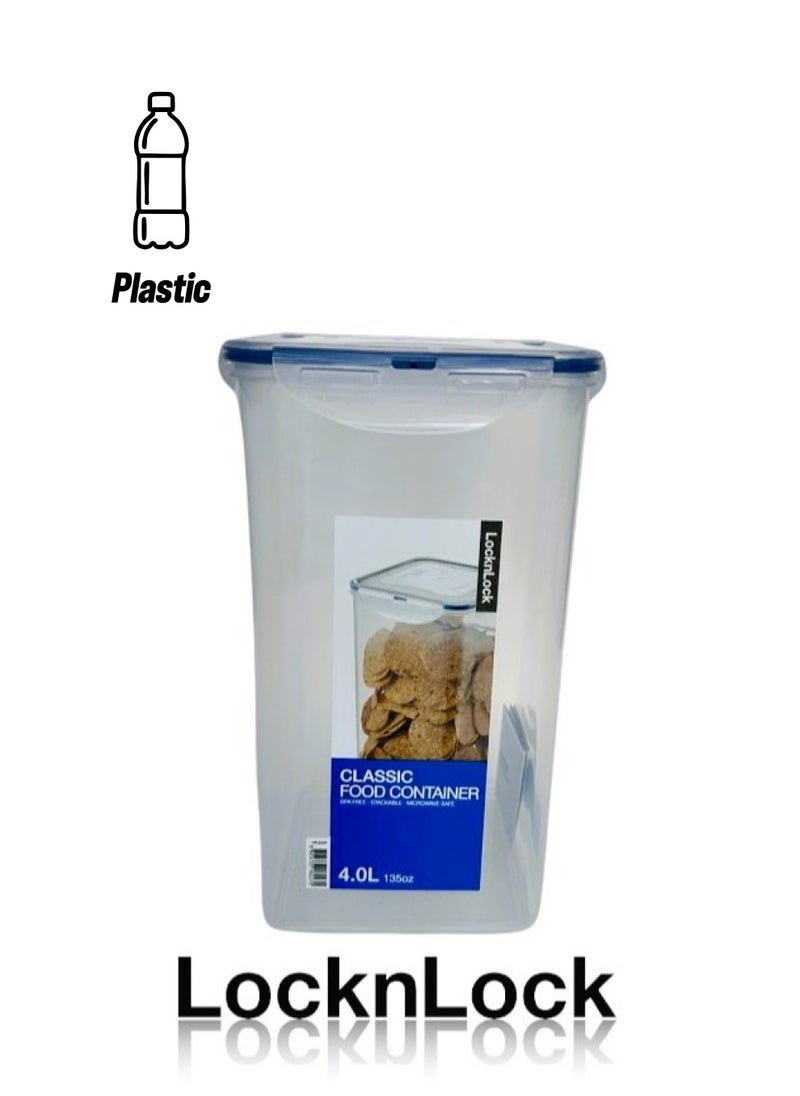 LOCK & LOCK LocknLock 4L  Tall  Airtight Food Storage  - BPA-Free, Microwave, Freezer, and Dishwasher Safe  - Image 1