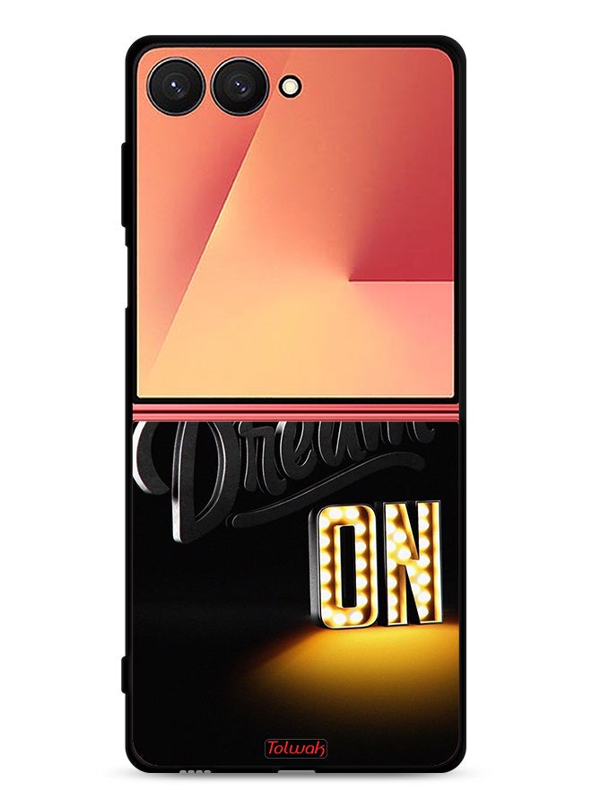 Tolwak Samsung Galaxy Z Flip7 Protective Case Cover Dream On - Image 1