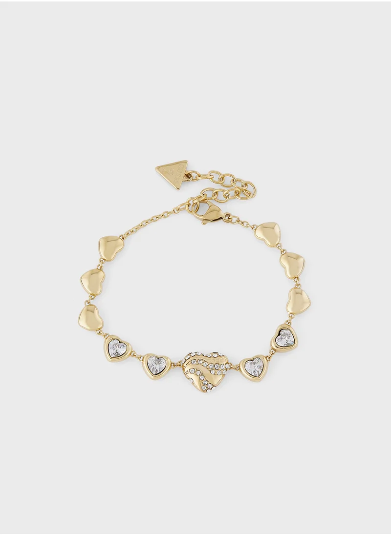 GUESS Hearts Single Bracelet