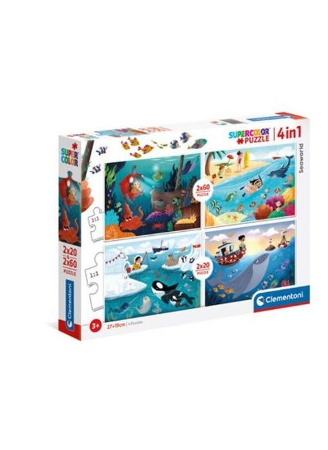Puzzle 4 in 1 SEAWORLD