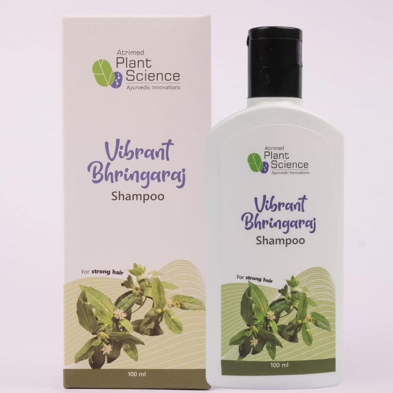 Atrimed Plant Science Vibrant Bhringaraj Shampoo For Strong Hair 100ml Pack of 1 - Image 1