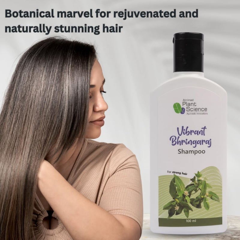 Atrimed Plant Science Vibrant Bhringaraj Shampoo For Strong Hair 100ml Pack of 1 - Image 5