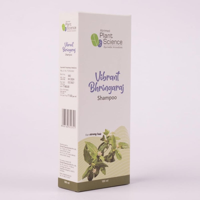 Atrimed Plant Science Vibrant Bhringaraj Shampoo For Strong Hair 100ml Pack of 1 - Image 2