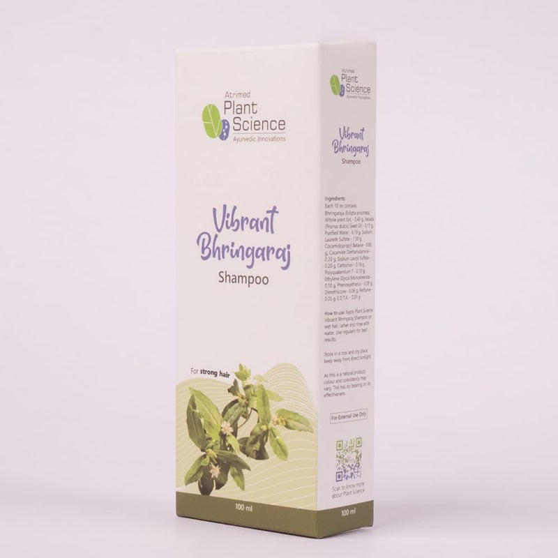 Atrimed Plant Science Vibrant Bhringaraj Shampoo For Strong Hair 100ml Pack of 1 - Image 3