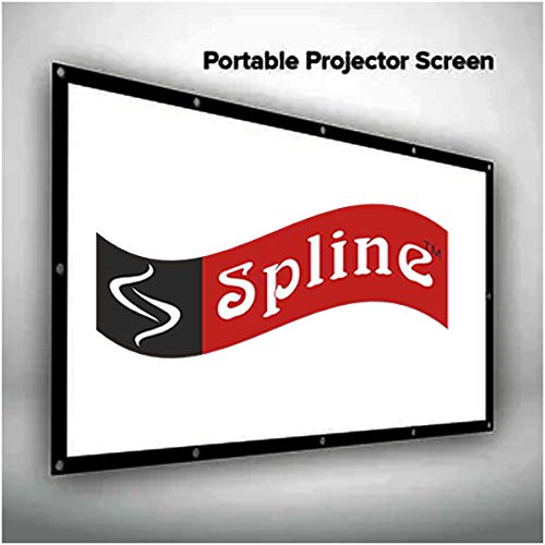 Spline® Projector Screen Diagonal 84 inch 4:3 HD Portable Screen Premium Indoor Outdoor Movie Screen Anti-Crease Projection Screen for Home Theater Office Presentation Size - Width 6 ft x Height 4 ft - Image 5