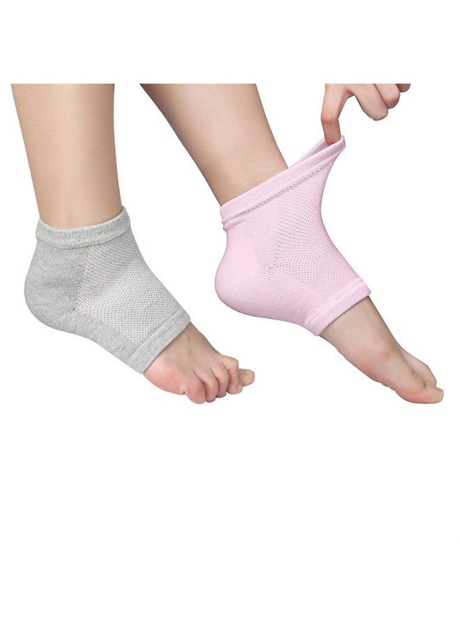 Codream Vented Moisturizing Socks Lotion Gel for Dry Cracked Heels, Spa Gel Socks Humectant Moisturizer Heel Balm Foot Treatment Care Heel Softener Compression 2 Pairs - Image 1