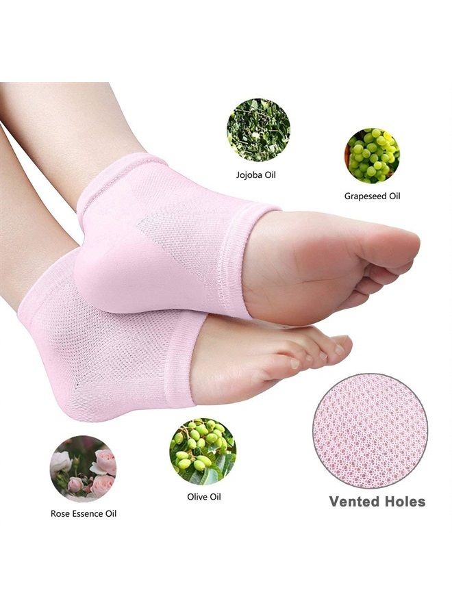 Codream Vented Moisturizing Socks Lotion Gel for Dry Cracked Heels, Spa Gel Socks Humectant Moisturizer Heel Balm Foot Treatment Care Heel Softener Compression 2 Pairs - Image 2