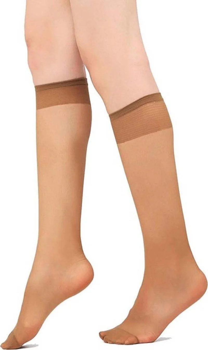 دودي فلورا Women's Below Knee Trousers Socks 12 Pcs 20 Den Matte Toe Reinforced Durable Flexible Good News -