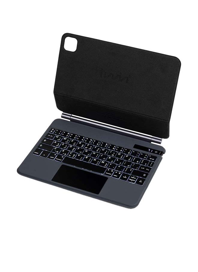 Iwin Wireless Keyboard for iPad 11 ProAir 109 Inch Arabic English Black  - Image 4