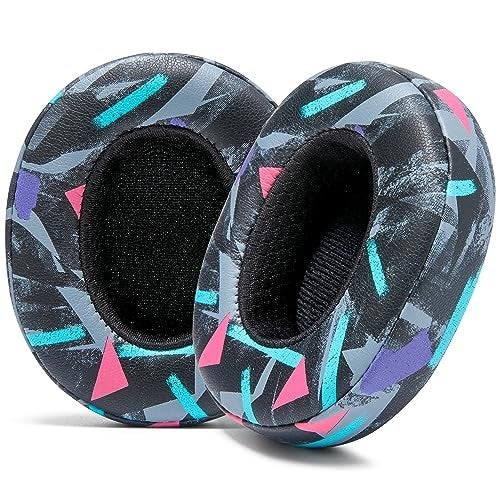 WC PadZ Crusher Evo Upgraded Earpads for Skullcandy Crusher Evo Crusher Wireless Hesh ANC More Made by Wicked Cushions Enhanced Comfort Sound Isolation 90s Black - Image 1