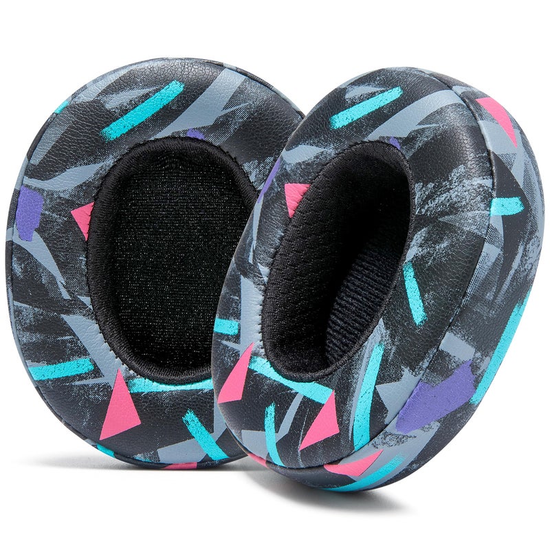 WC PadZ Crusher Evo Upgraded Earpads for Skullcandy Crusher Evo Crusher Wireless Hesh ANC More Made by Wicked Cushions Enhanced Comfort Sound Isolation 90s Black - Image 2