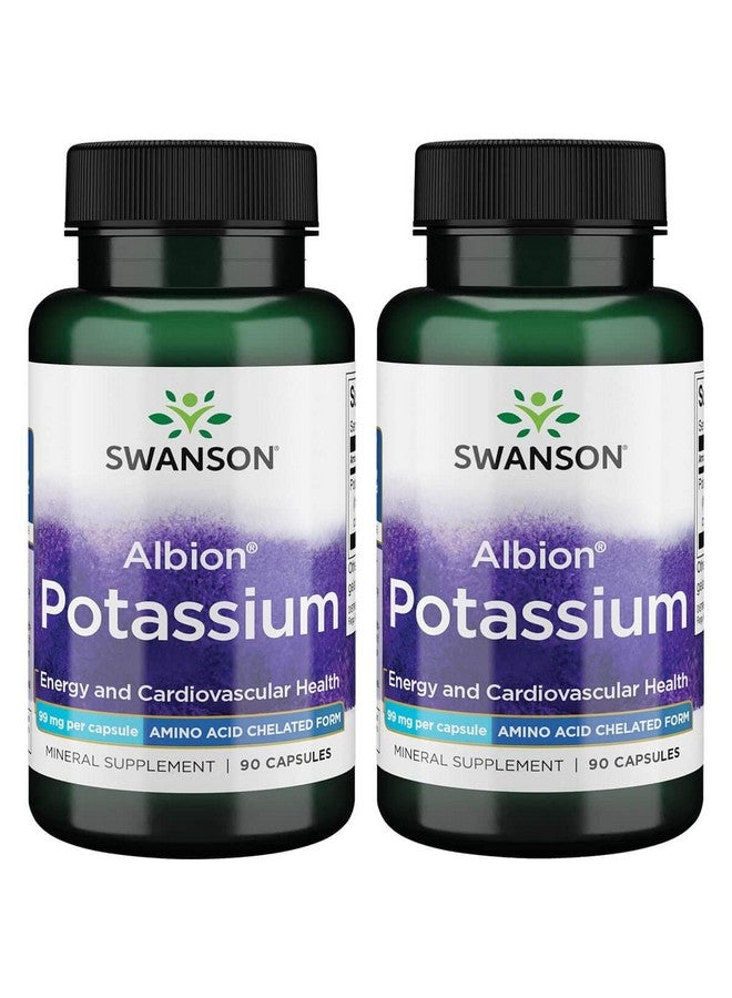 سوانسون Swanson Albion Complexed Potassium 99 مليجرام 90 كبسولة - عبوتان - Image 1