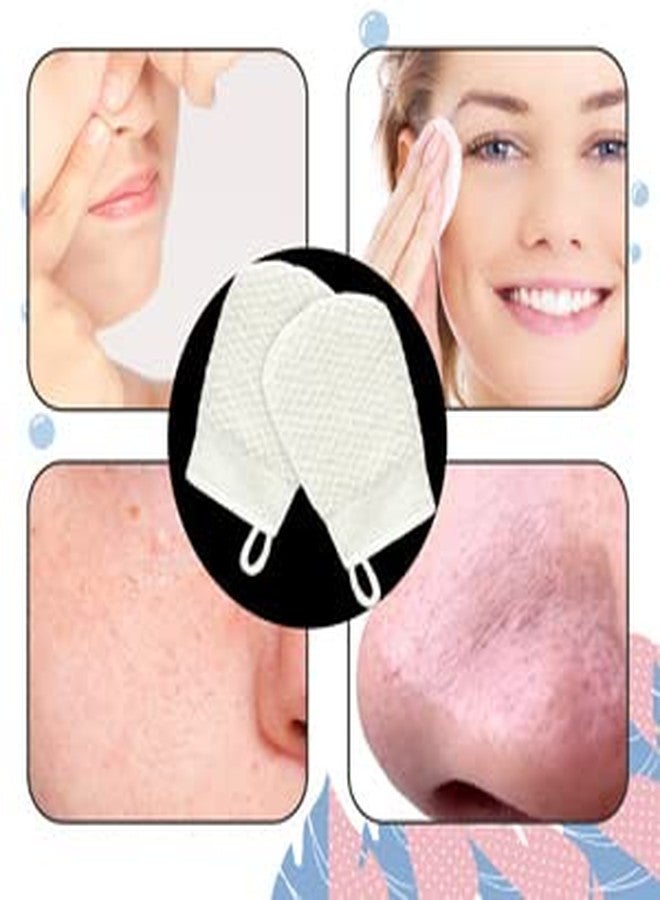 MIG4U Mini 3 PCS Exfoliating Facial Scrubber Mitt, Face Cleanser Wash Mittens Exfoliator for Men & Women Dead Dry Skin SPA, Blackhead Cleansing Gloves - Image 5