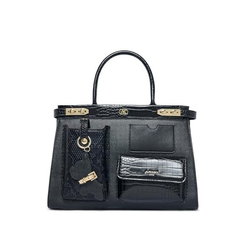 Akiki London Women's Southall Satchel Bag | Satchel Handbag for Work | Ladies Purse | Stylish Shoulder Bag | Gift for Women - Image 1
