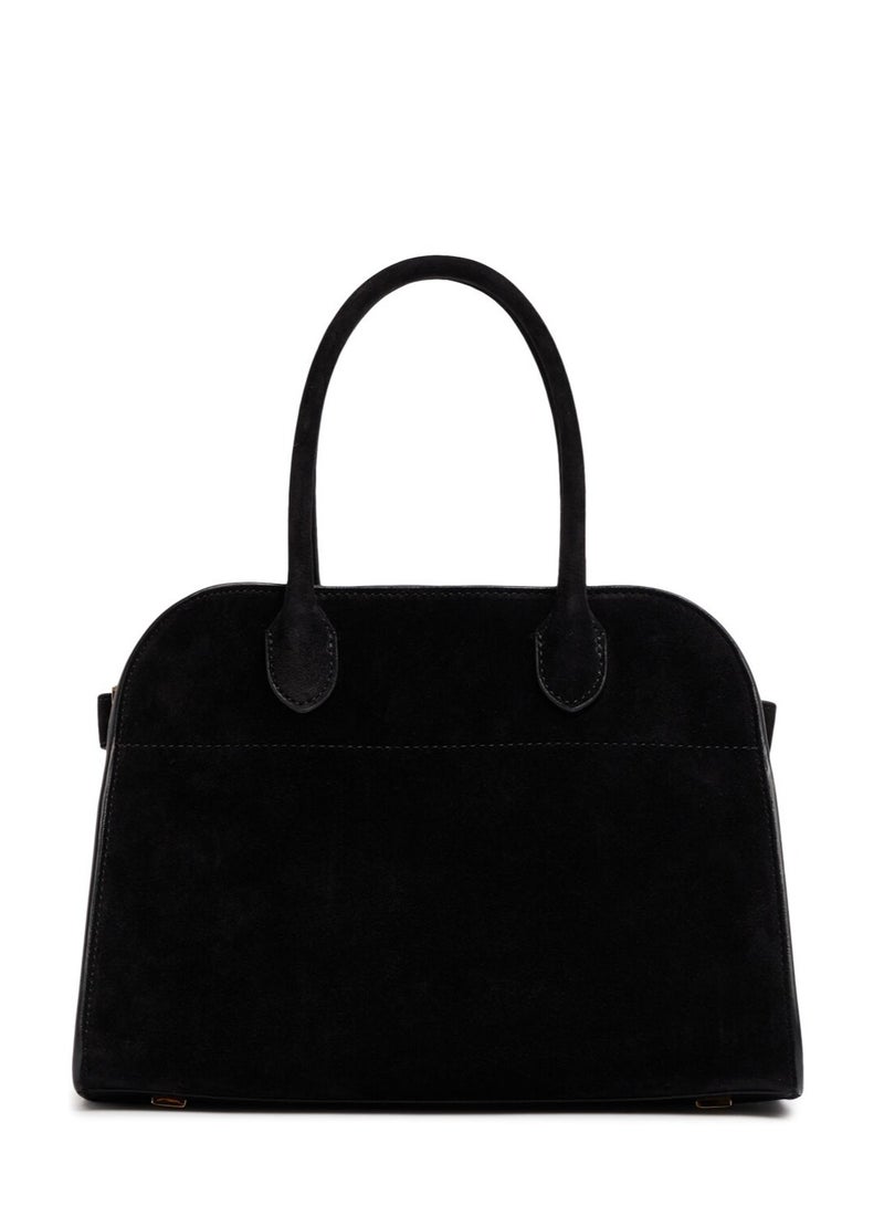 TR The Row Margaux 10 Top-Handle Bag in Suede Leather - Image 1