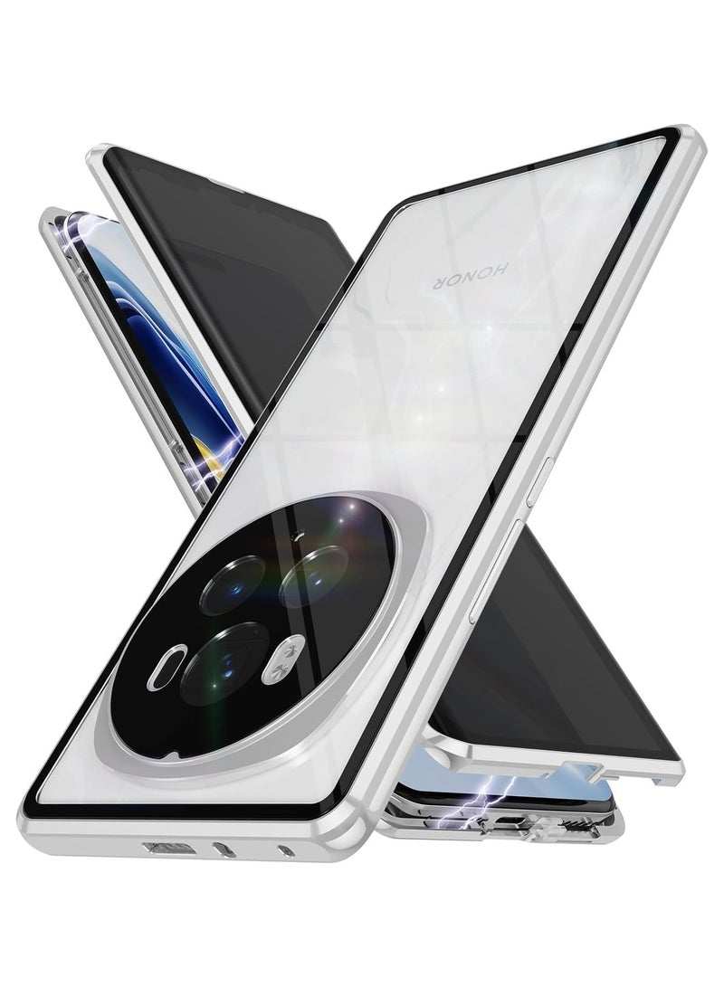 عام الشرف ماجيك 6 برو 5 جرام حالة ، حالة الخصوصية الامتزاز المغناطيسي ، الأمامي والخلفي 360 درجة مجموع حماية حالة مع مكافحة التجسس الزجاج المقسى