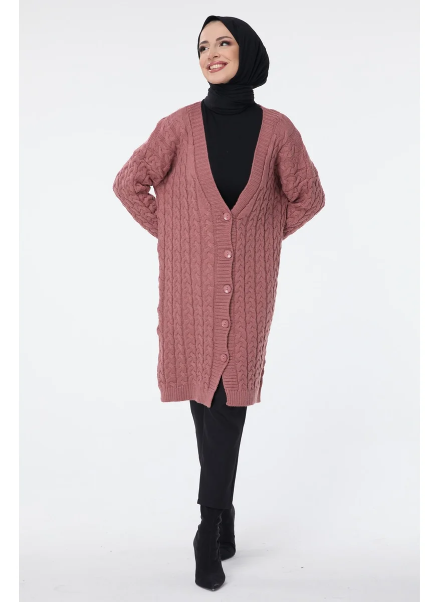 Tofisa 23703-GUL-KURUSU Knitwear Cardigan