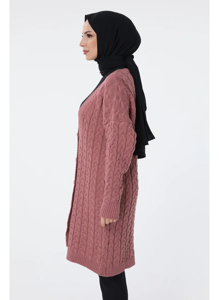 Tofisa 23703-GUL-KURUSU Knitwear Cardigan