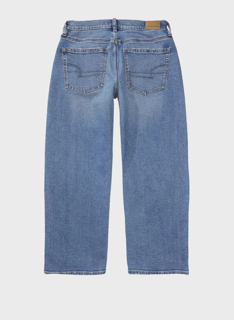 American Eagle Wide Leg Crop Jeans