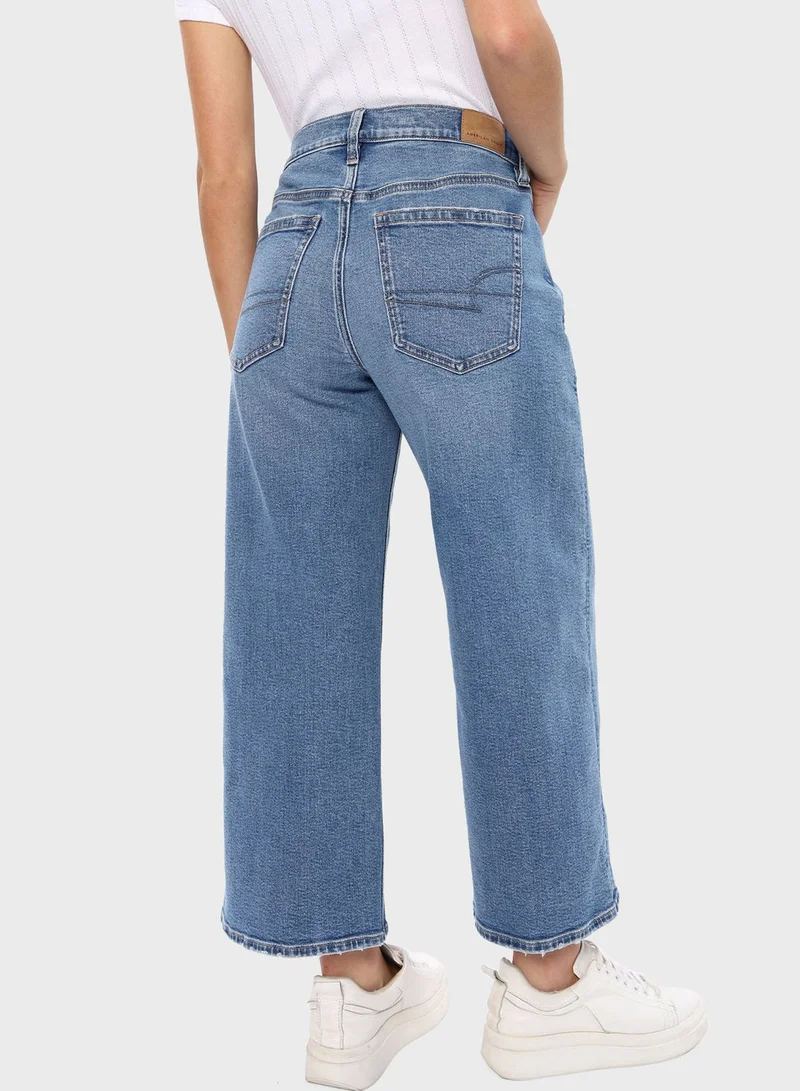 American Eagle Wide Leg Crop Jeans