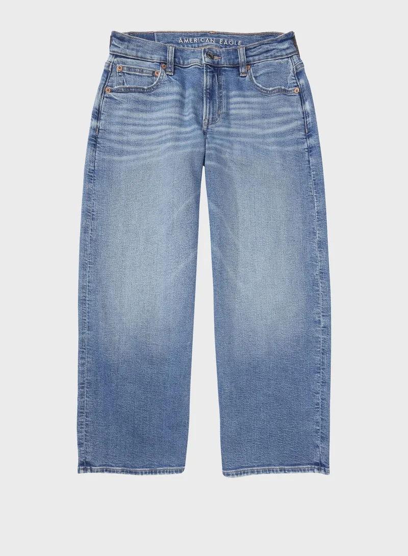 American Eagle Wide Leg Crop Jeans