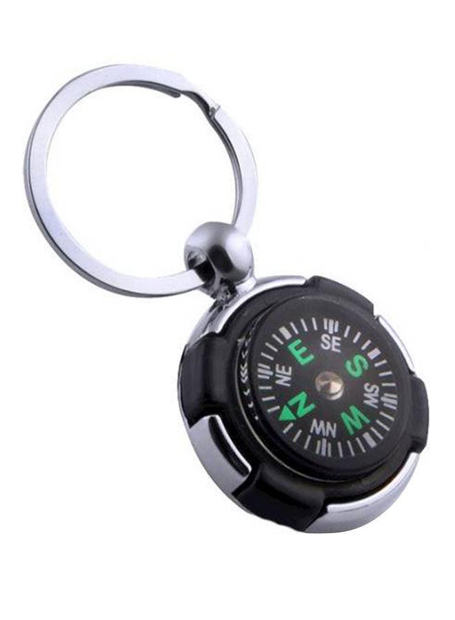 نيبمينينت سلسلة مفاتيح على شكل بوصلة مستديرة الشكل مصنوعة من المعدن بتصميم كاجوال