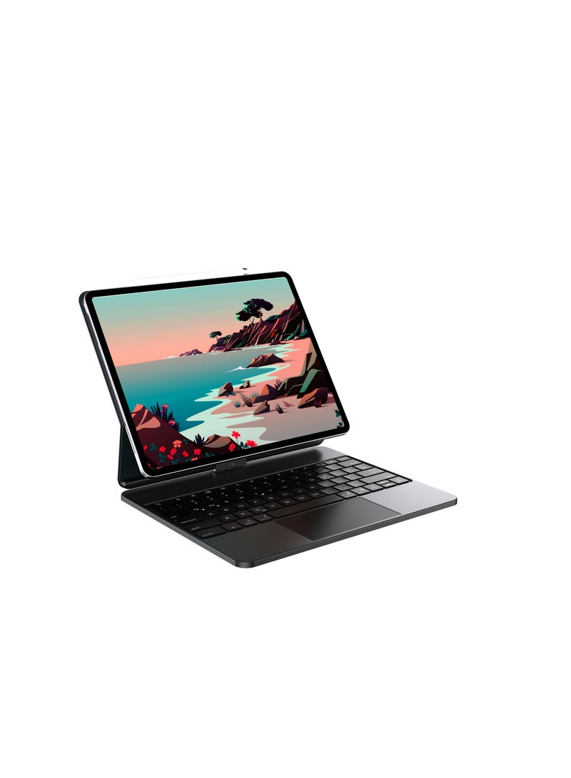 GULFLINK Wireless Keyboard With Protect Case For Model 2018/2020/2021 iPad 12.9 inch   Black  - Image 1