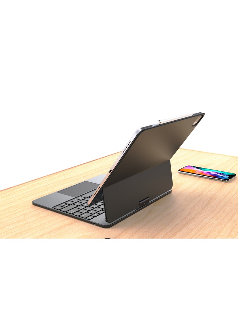 GULFLINK Wireless Keyboard With Protect Case For Model 2018/2020/2021 iPad 12.9 inch   Black  - Image 5