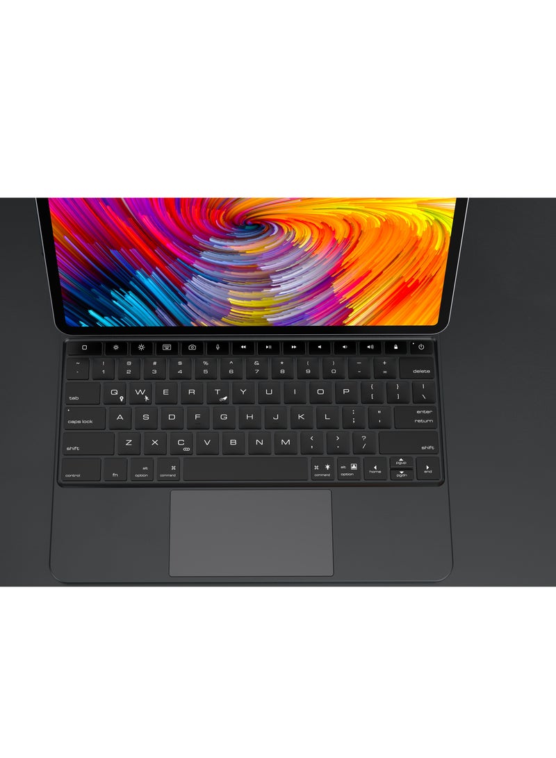 GULFLINK Wireless Keyboard With Protect Case For Model 2018/2020/2021 iPad 12.9 inch   Black  - Image 4