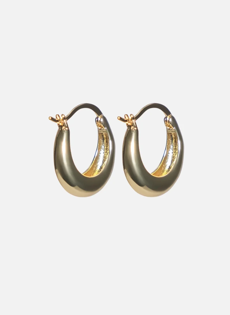 Lichi  Brass metal hoop earrings for Women | Best Price UAE